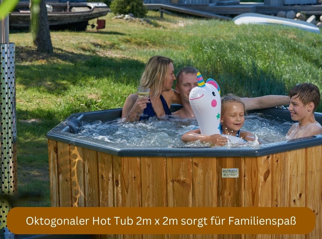 Oktogonaler Hot Tub 2m x 2m von Baltresto