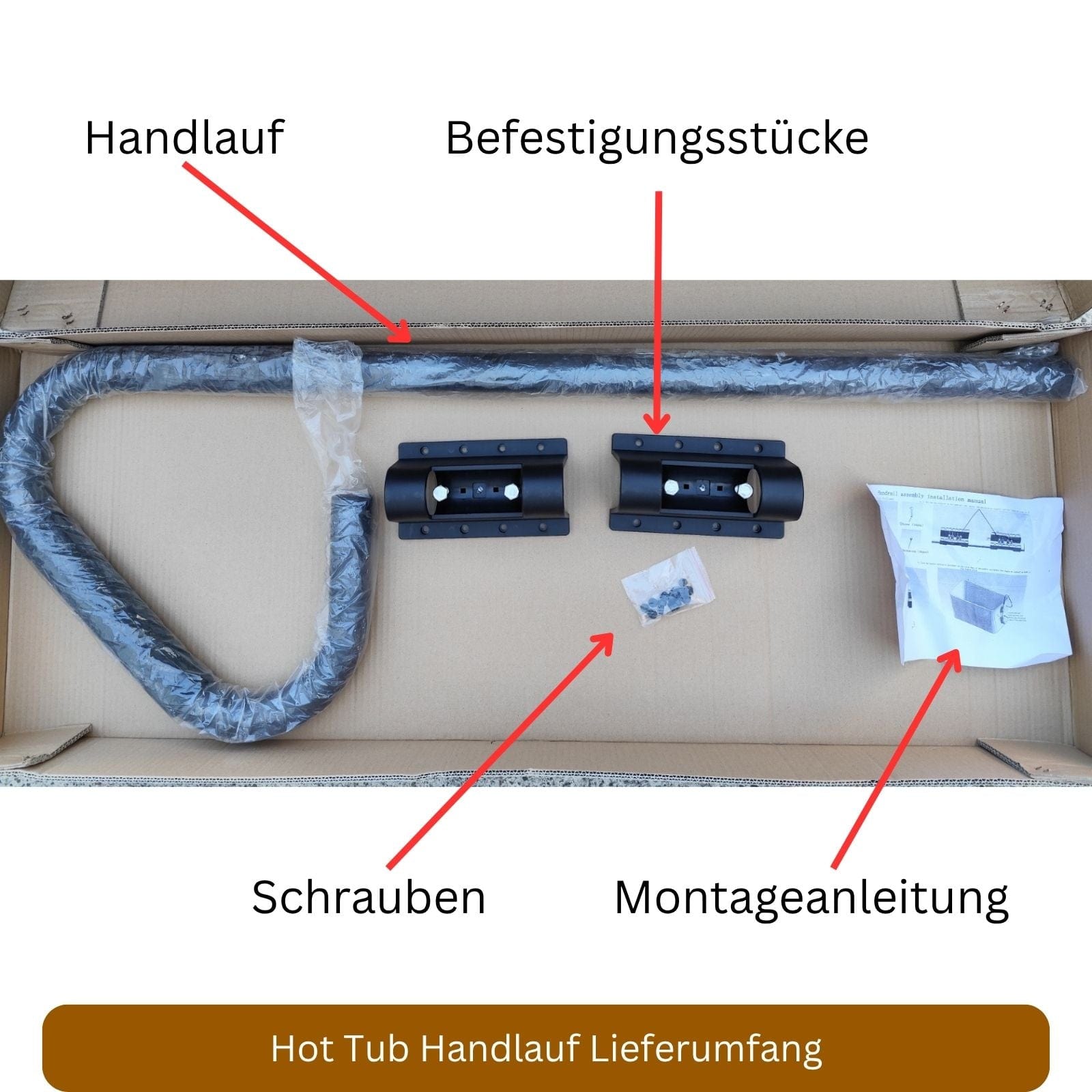 Hot Tub Handlauf für Treppe