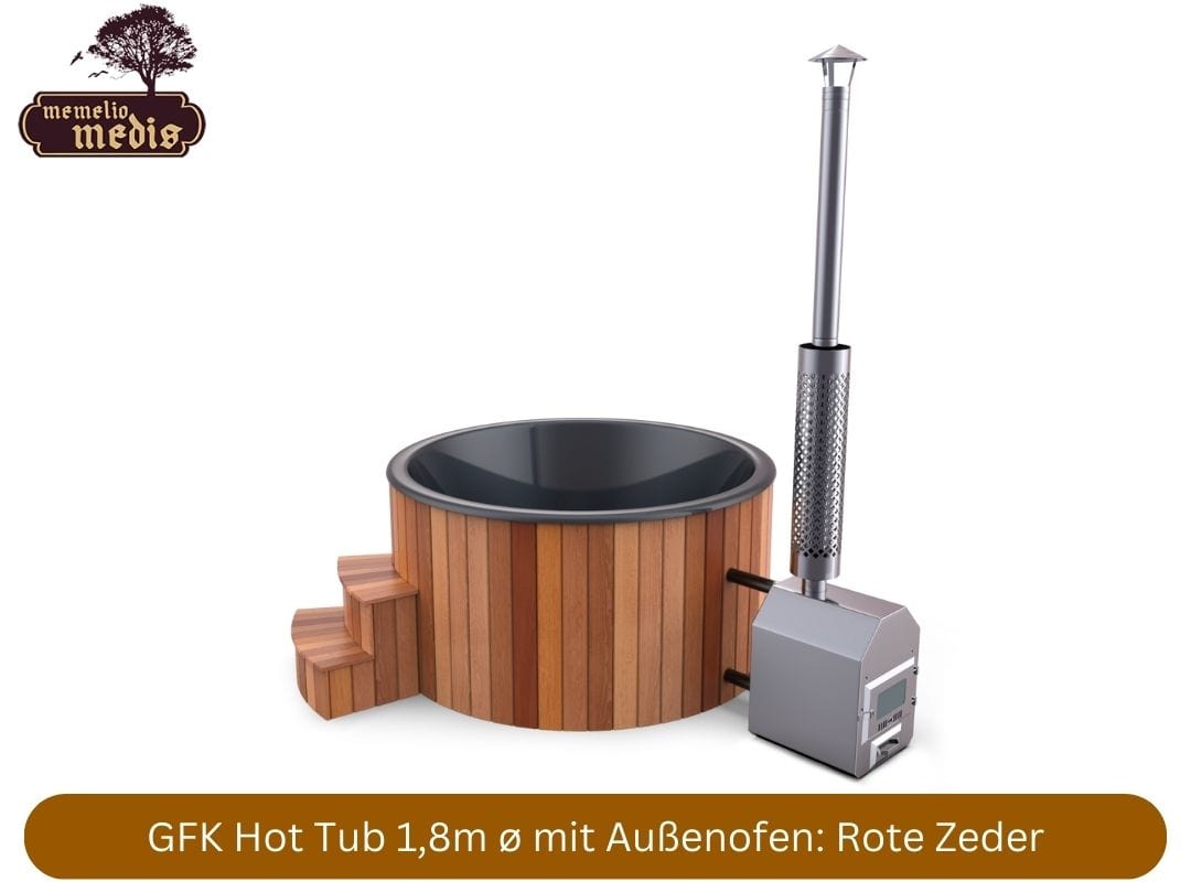 GFK Hot Tub mit externem Ofen