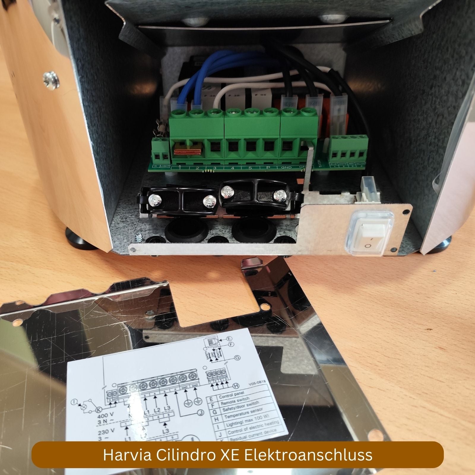 Harvia Cilindro XE: Elektroanschluss