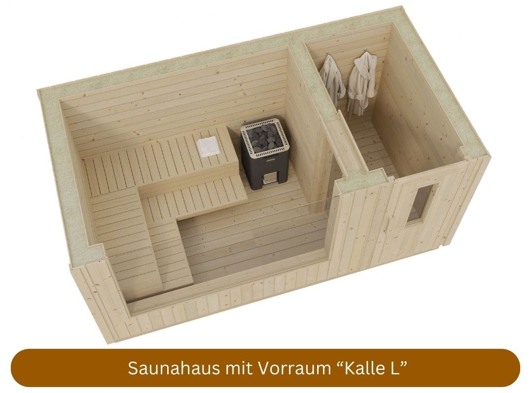 Saunahaus mit Vorraum Kalle L